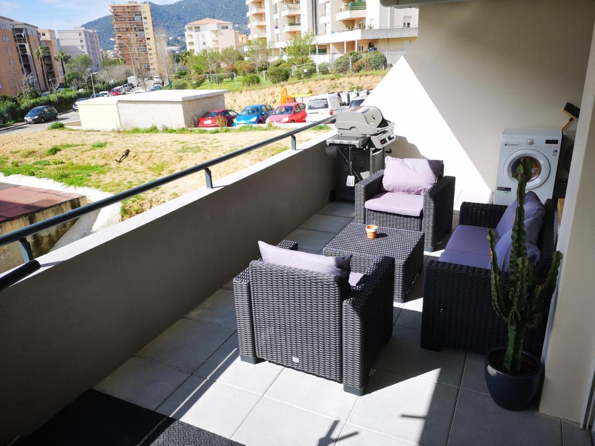 Agréable T2 neuf Ajaccio Climatisé Wi-Fi Esterno foto